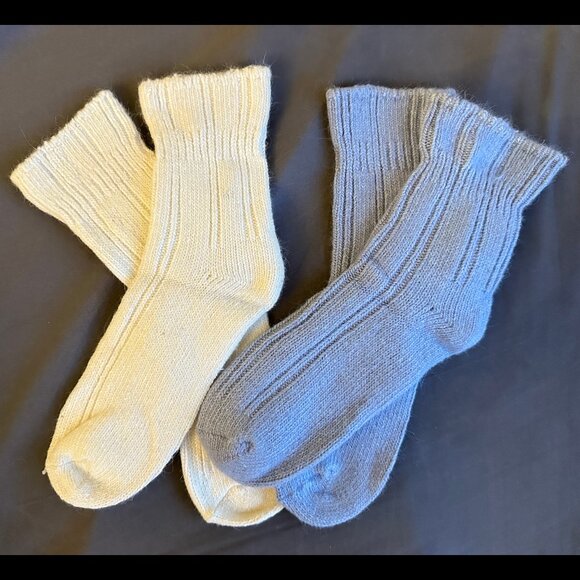 2 Pairs Knit Socks - Picture 1 of 2